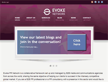 Tablet Screenshot of evokepr.com